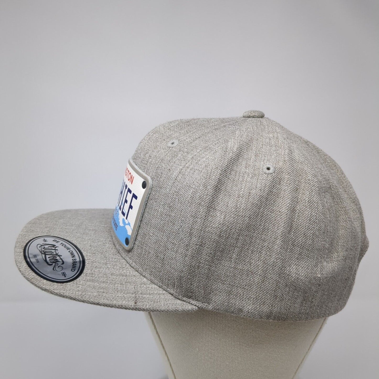 Washington Hop Thief Taphouse Evergreen State Snapback Hat Gray OS City Locs