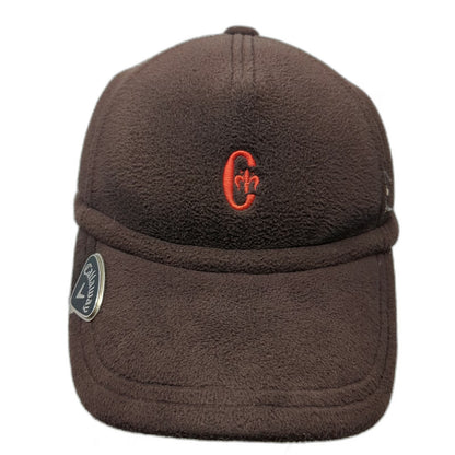 Conte of Florence Baseball Cap Black One Size Fleece Ear Flaps Callaway Logo Hat