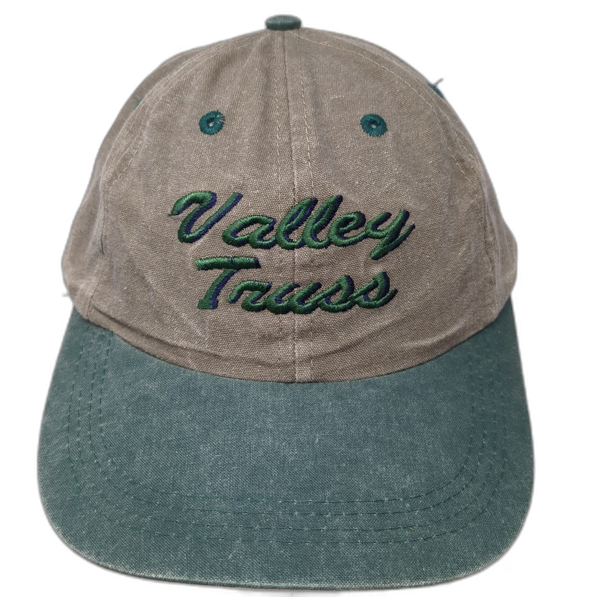 Sportcap Baseball Cap Brown Green One Size Valley Truss Embroidered Cotton Hat