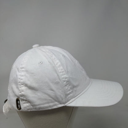 Unbranded Slideback Hat White One Size Adjustable Vented Holes 6 Panel