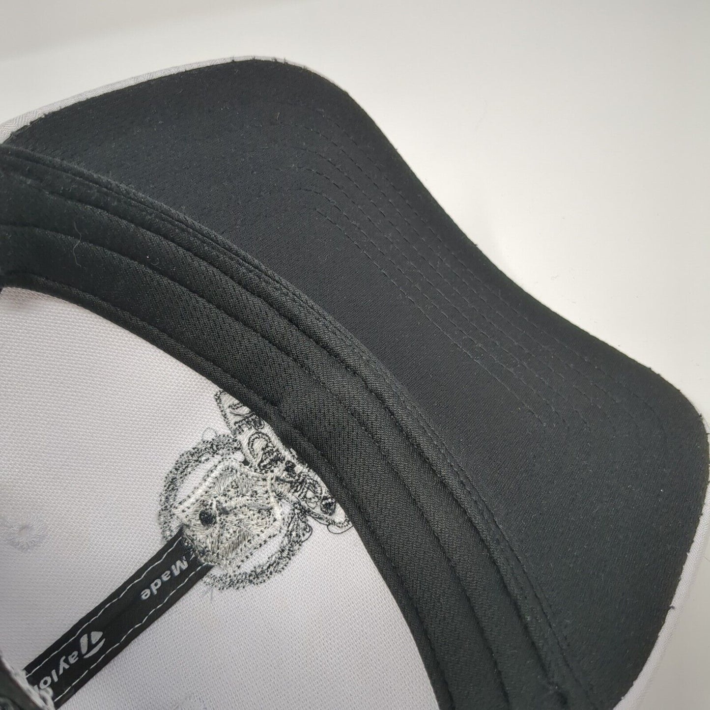 Legends Snapback Trucker Hat White OS Adjustable Embroidered Mesh TaylorMade