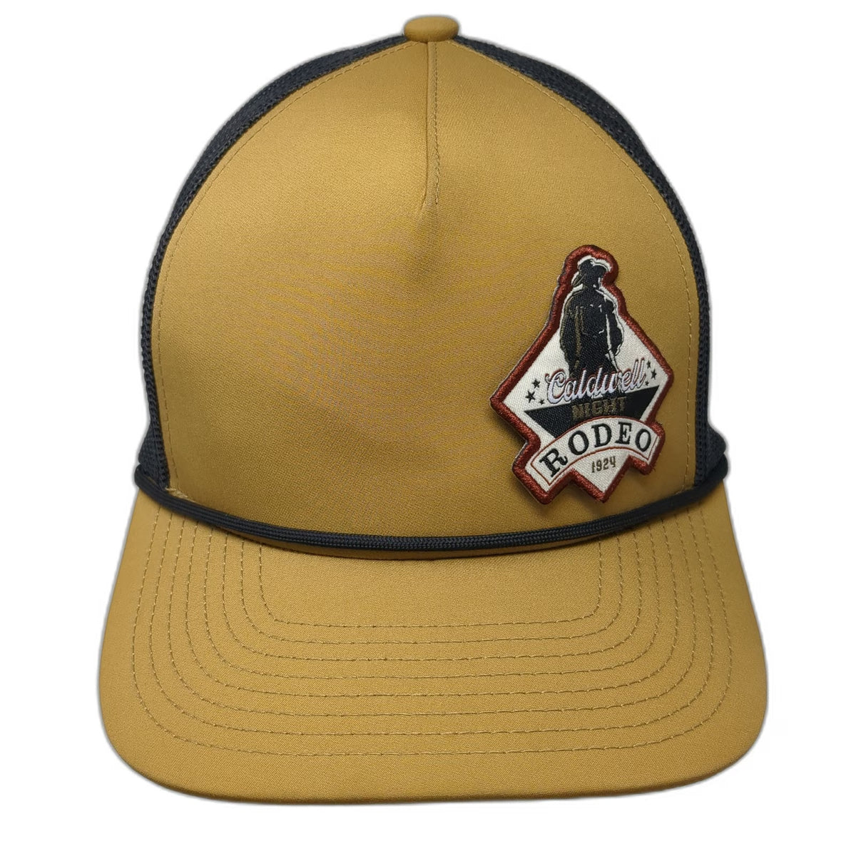 Pacific Headwear Trucker Hat Brown One Size Caldwell Night Rodeo Mesh Snapback