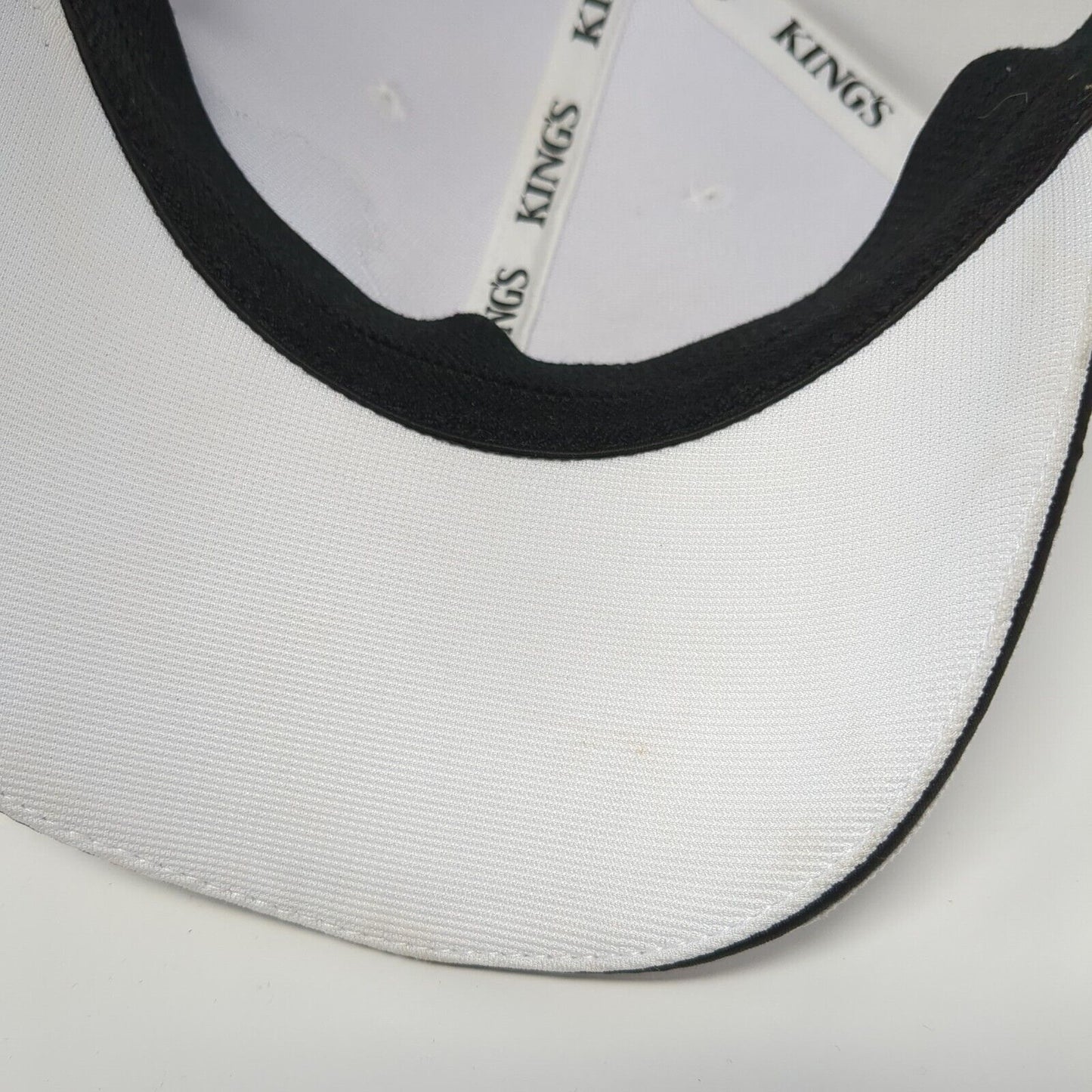 Kings Any Tag Any Time Fitted Hat White L/XL Patch Logo Vented Holes 6 Panel