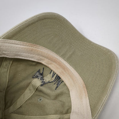 Atticus Baseball Cap Beige One Size Stay Wild Script Embroidered Hat Slideback