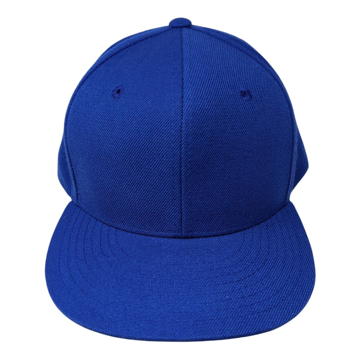 Decky Fitted Hat Blue Size 7 5/8 Lightweight Vented Holes 6 Panel Blank