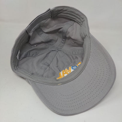 Royal Men's Strapback Hat Gray Adjustable 100% Cotton Embroidered Care Certified