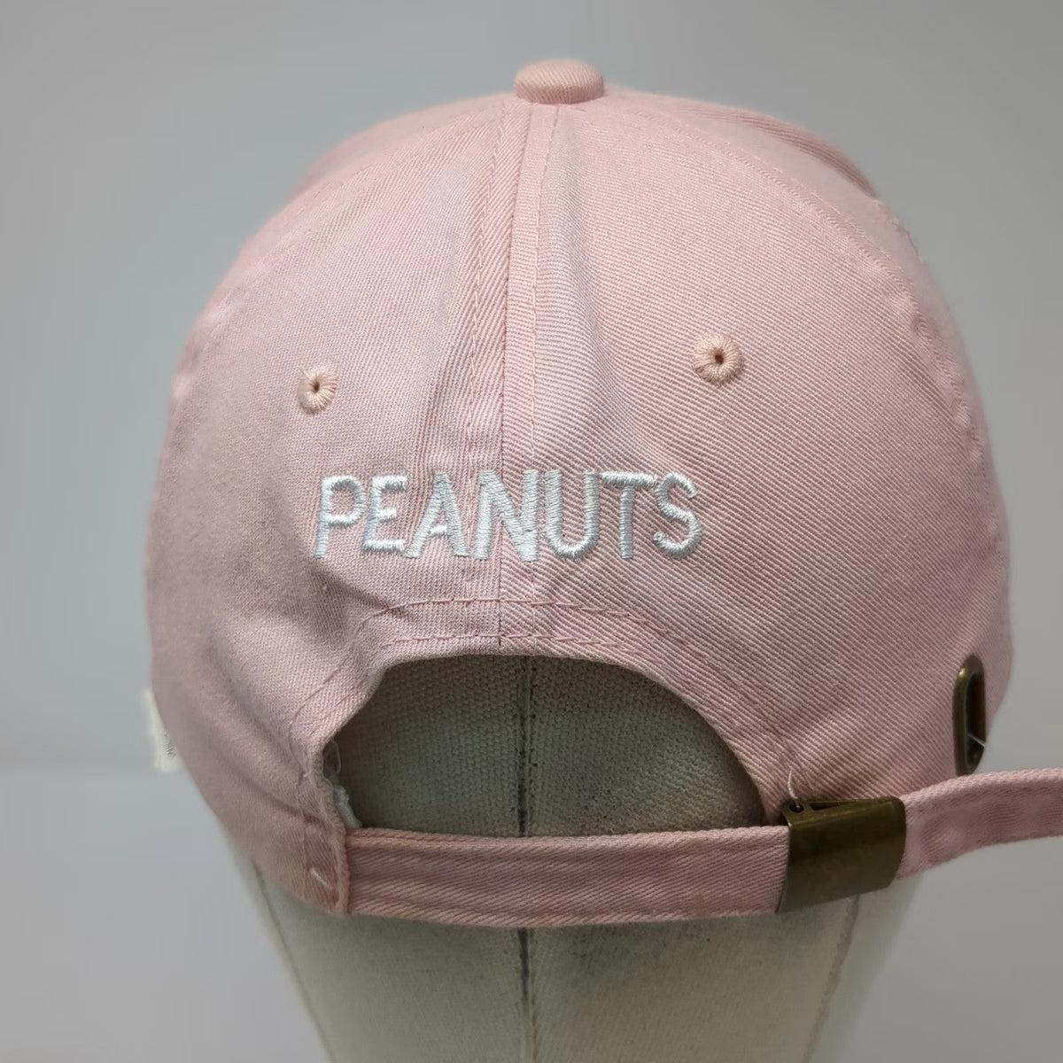 Peanuts Snoopy Character Pink Baseball Cap One Size Adjustable Slideback Hat