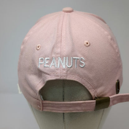 Peanuts Snoopy Character Pink Baseball Cap One Size Adjustable Slideback Hat
