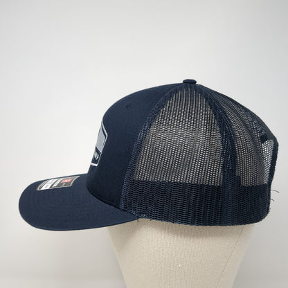 Millenkamp Snapback Trucker Hat Blue One Size Adjustable Mesh Back Richardson