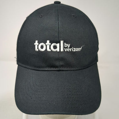 Hit Total By Verizon Black One Size Baseball Cap Hat Strapback Cotton Logo
