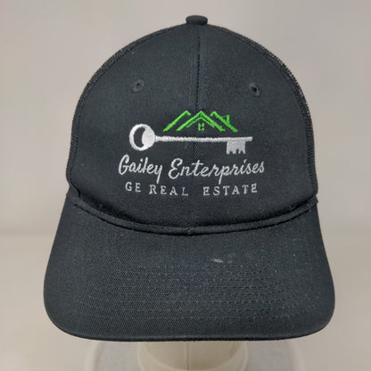 Gailey Enterprises Real Estate Snapback Trucker Hat Black One Size Mesh Back