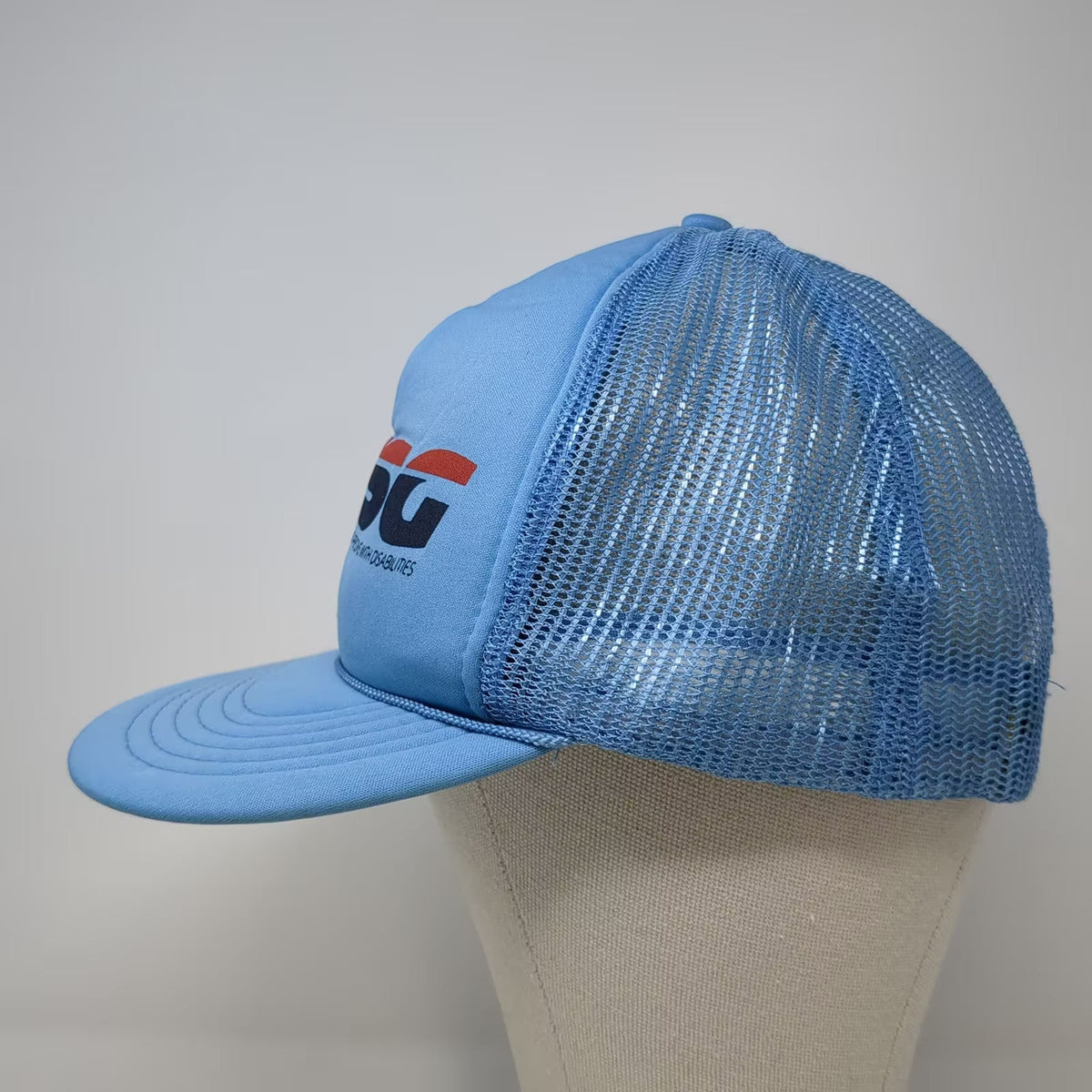 Madhatter Indiana Sports Games Trucker Hat Blue Red Snapback Mesh OSFM Vintage