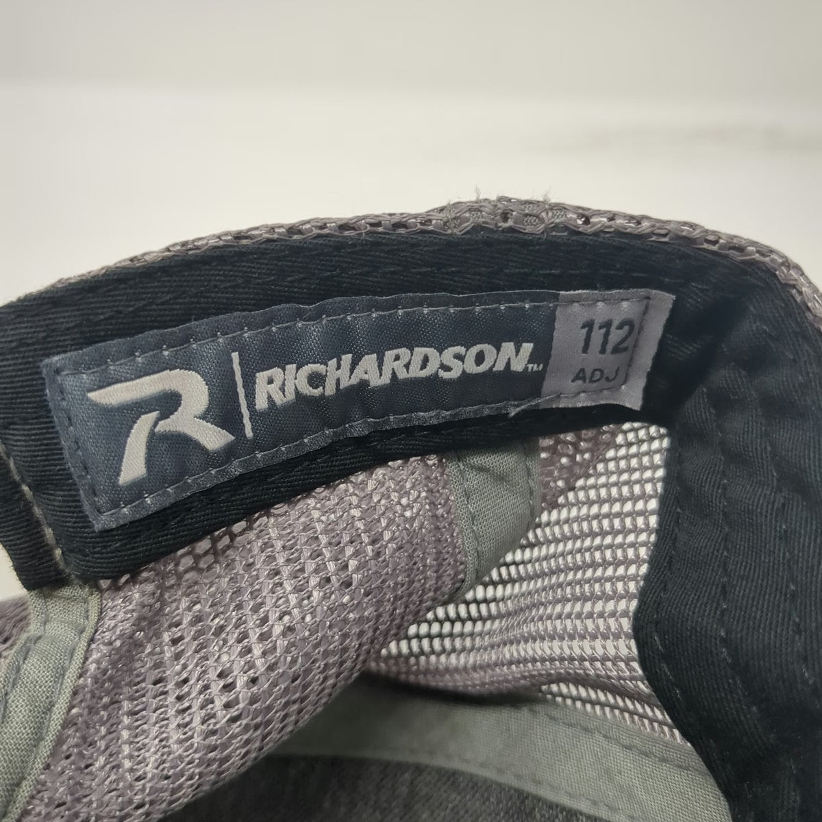 Richardson Trucker Hat Black One Size Mesh Back Snapback 112 Logo Adjustable Hat
