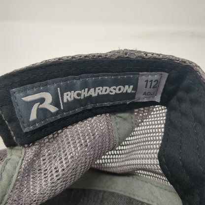 Richardson Trucker Hat Black One Size Mesh Back Snapback 112 Logo Adjustable Hat