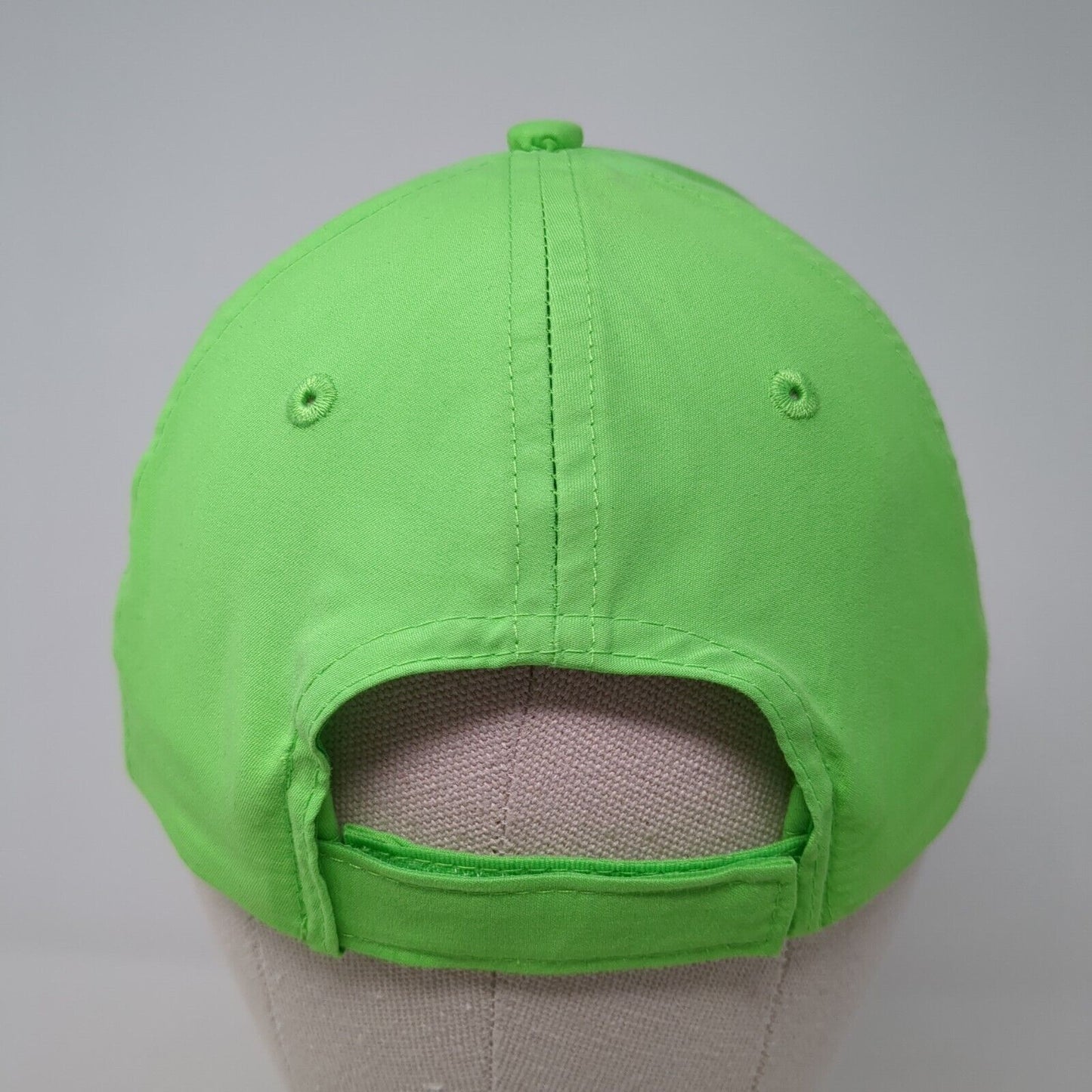 Key West Strapback Hat Green One Size Adjustable Solid 6 Panel