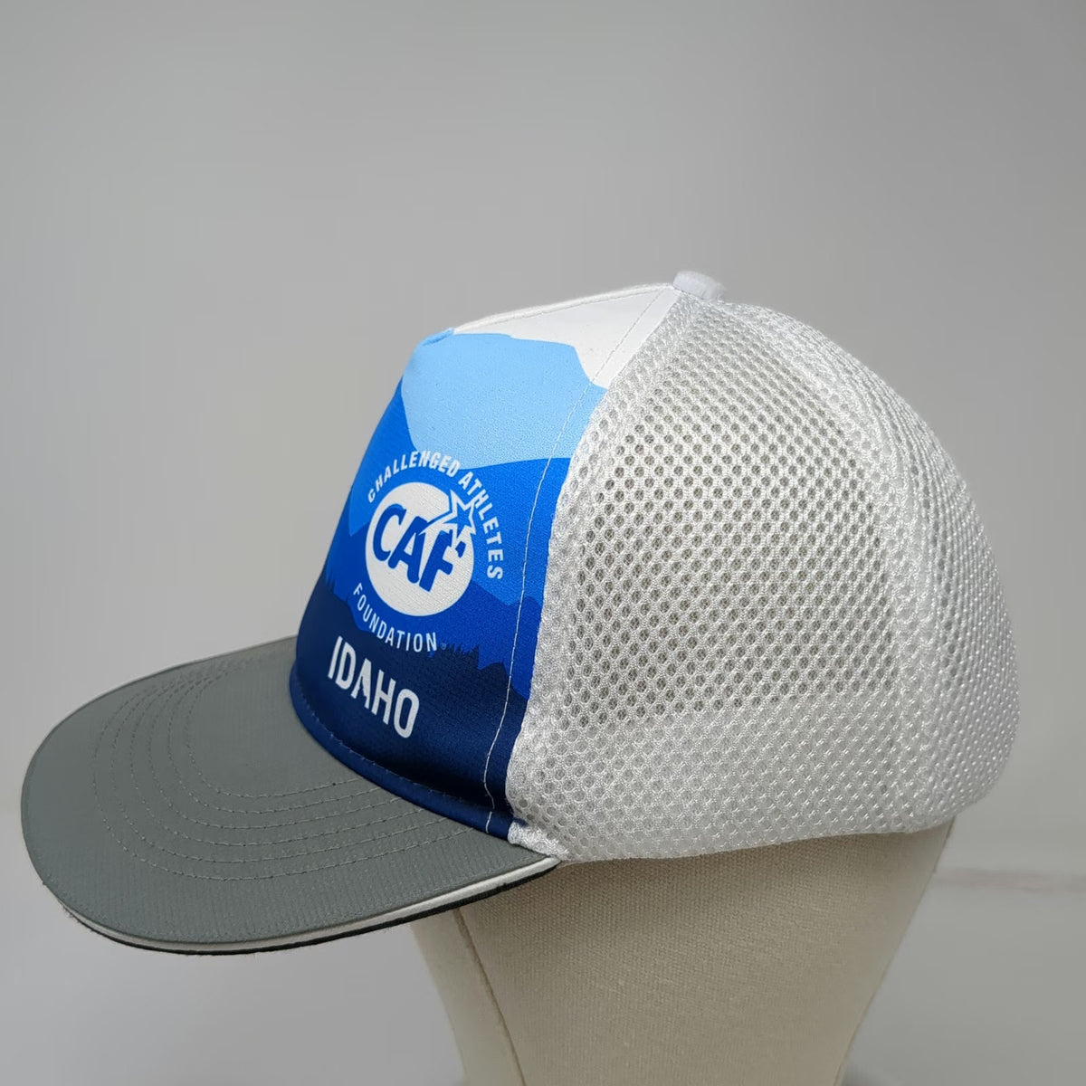Headsweats Trucker Hat Blue One Size CAF Challenged Athletes Foundation Idaho