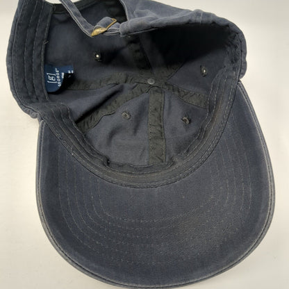 George Slideback Hat Blue One Size Adjustable Solid Outdoor Vent Holes