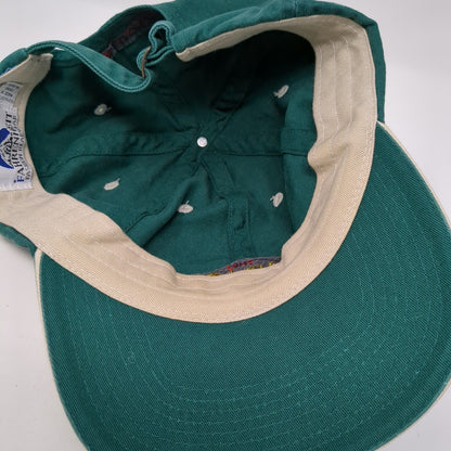 The Garage Be Lucky Slideback Hat Green One Size Embroidered Fahrenheit