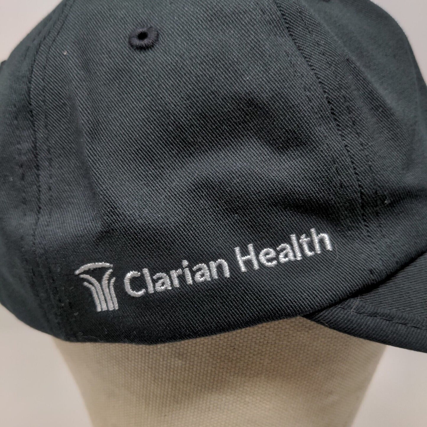 Clarian Health Men's Strapback Hat Black OSFA Race for the Cure 2008 Logo