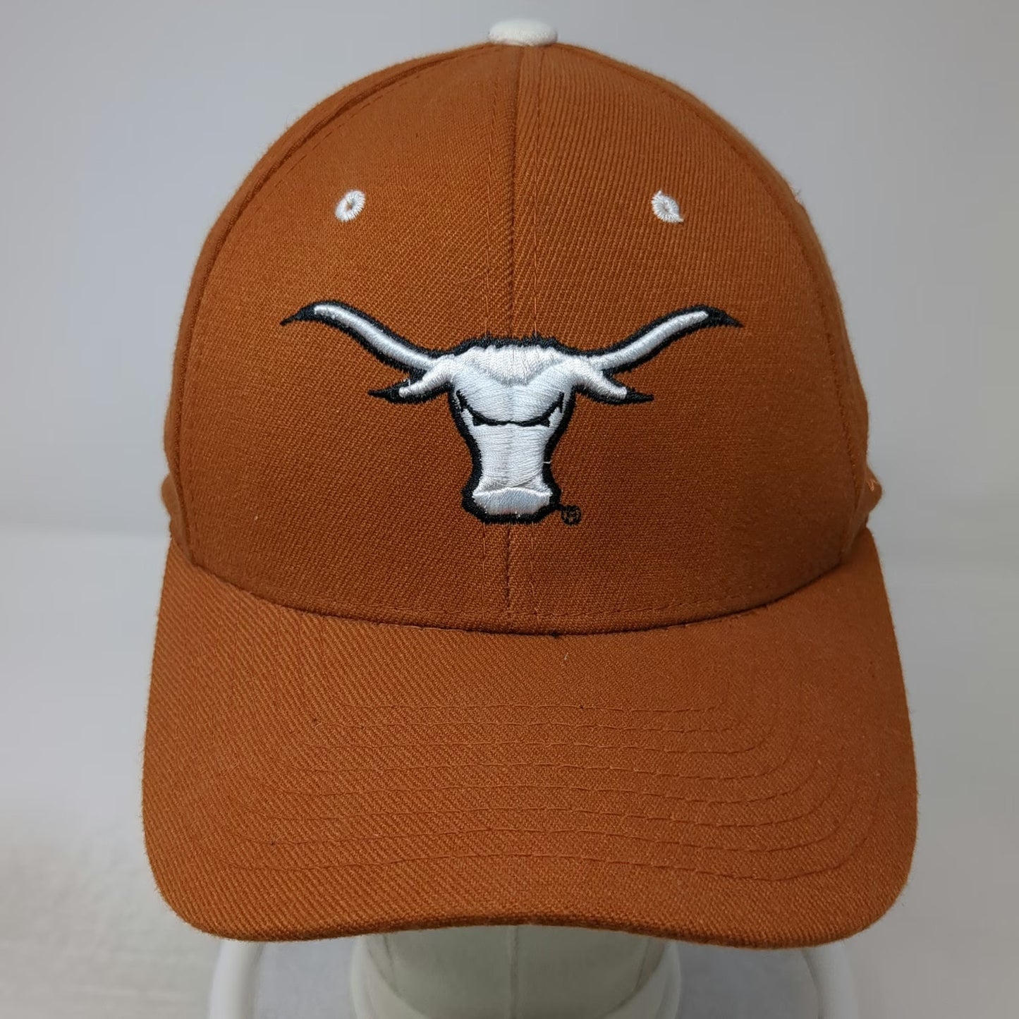 Texas Longhorns NCAA Zephyr Cap Brown White L Stretch Fit Embroidered Z-Fit Hat