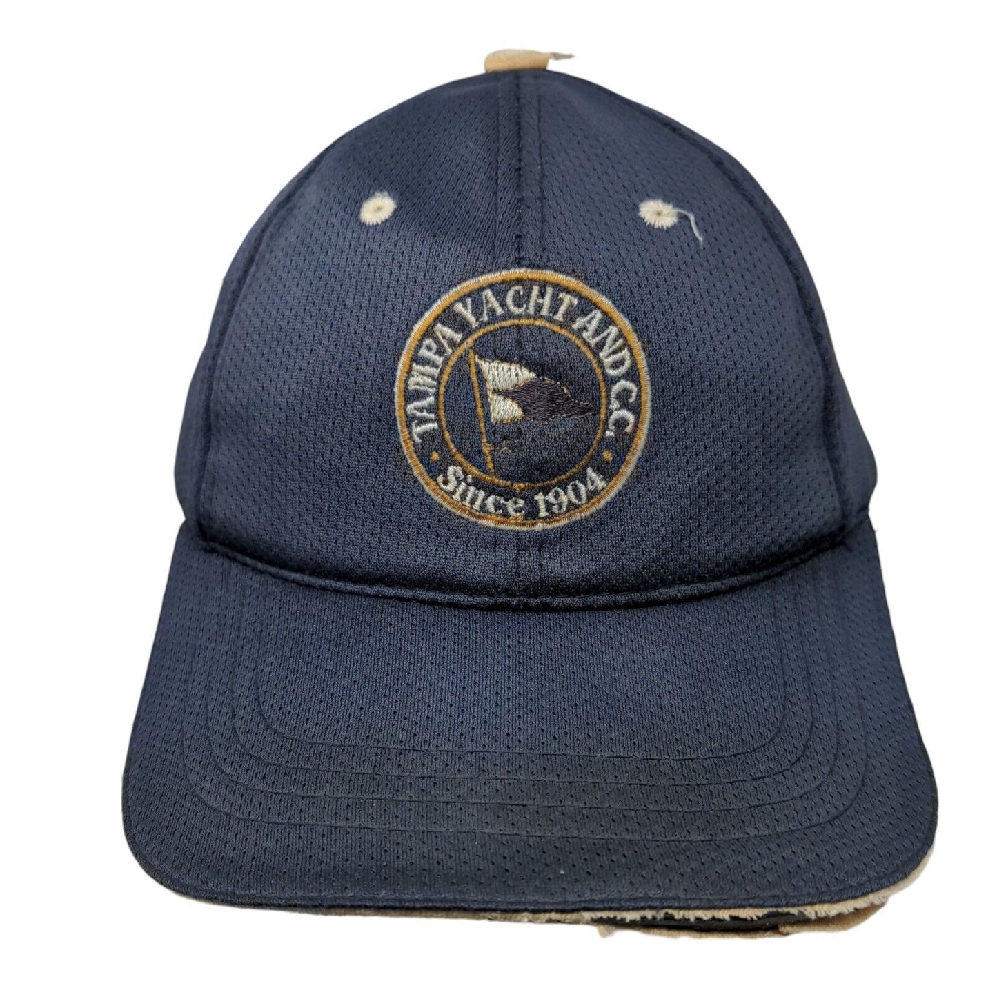 Tampa Yacht And CC Strapback Hat Blue One Size Embroidered Town Talk