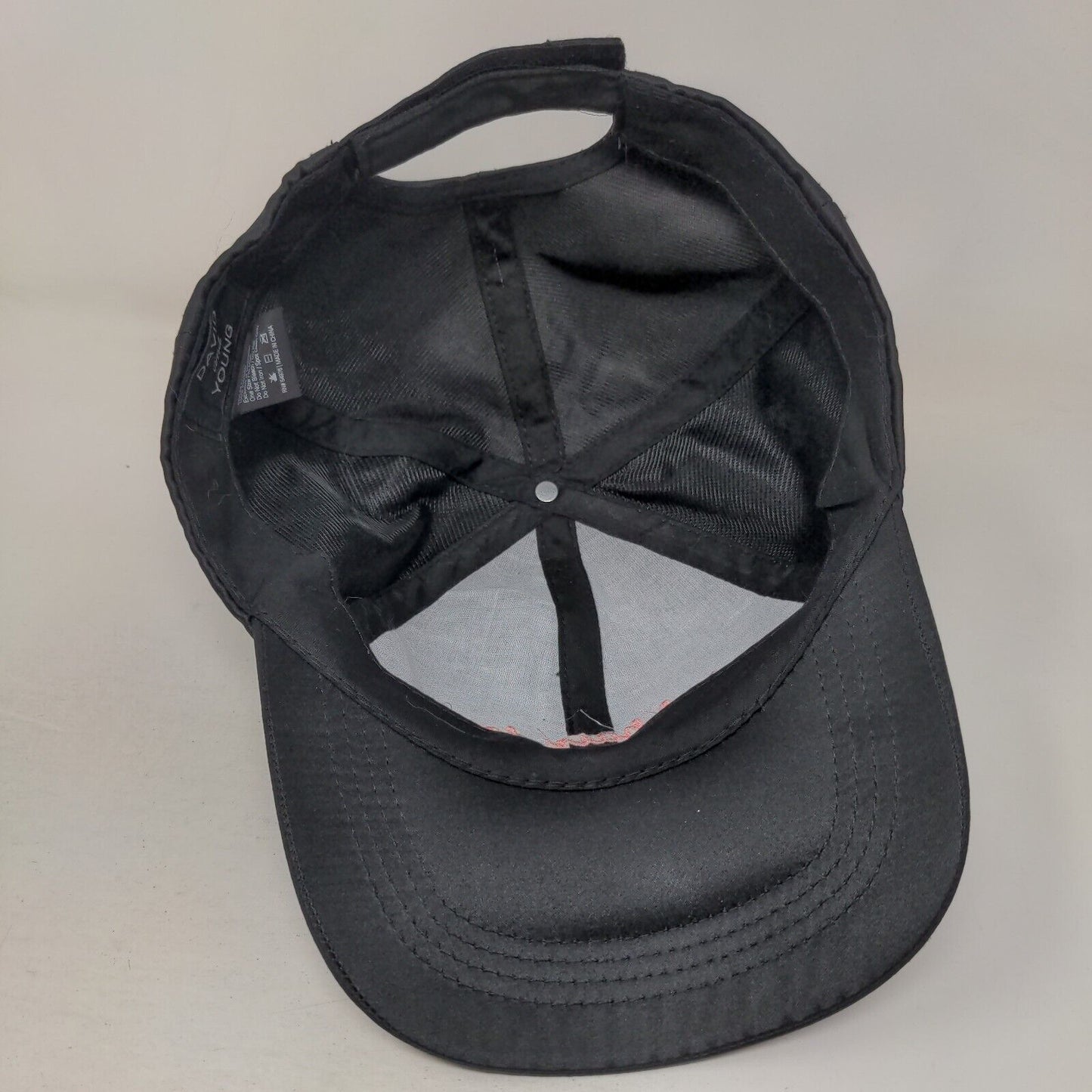 Bad Hair Day Strapback Hat Black OSFM Adjustable Embroidered David And Young
