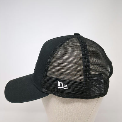 New Era Chicago White Sox MLB Black Trucker Hat OSFM Mesh Snapback Tonal Logo