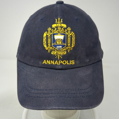 Velocity US Naval Academy Annapolis Blue Baseball Cap Hat OS Slideback Seal