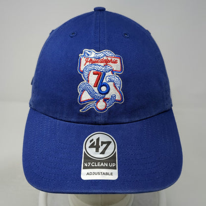 Philadelphia 76ers NBA '47 Blue One Size Cap Snake Logo Slideback Curved Hat