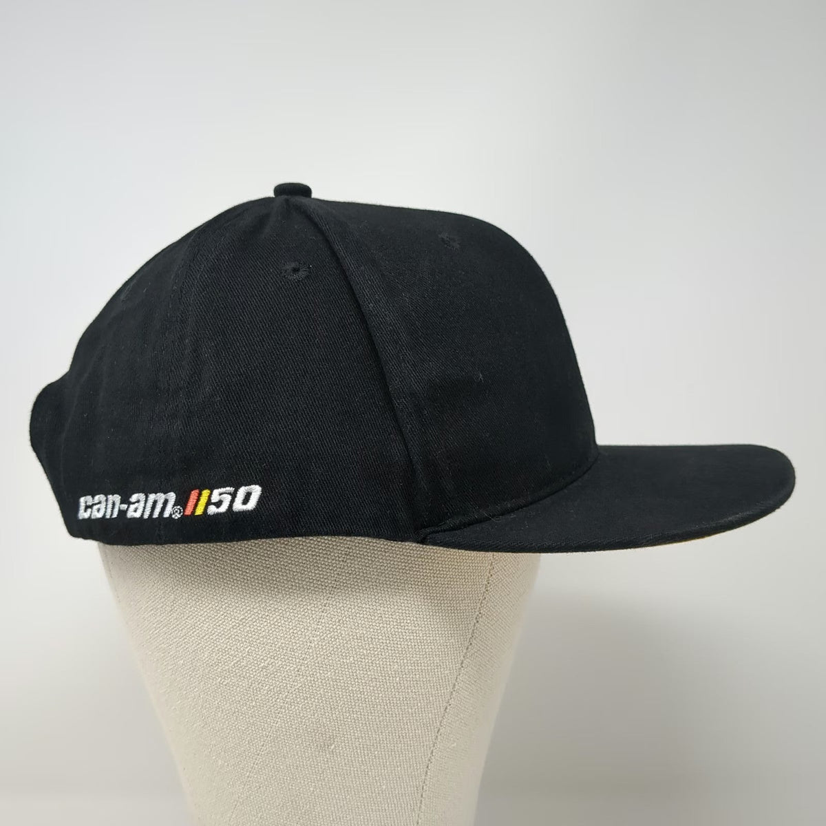 BRP Can-Am Snapback Hat Black One Size XPS Tire 50th Anniversary Graphic Brim