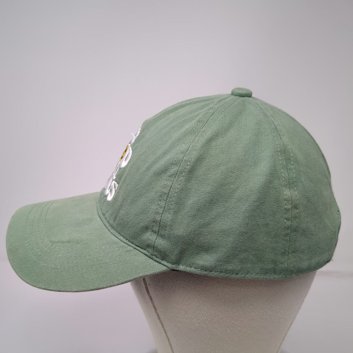David and Young Baseball Cap Green One Size See Good In All Things Smiley Hat