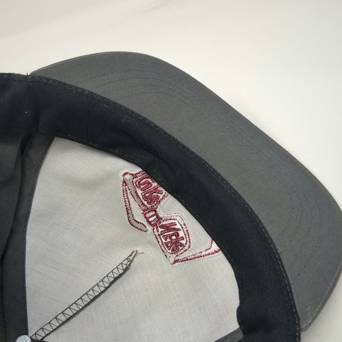 Yupoong 5 Panel Gray Snapback One Size Hat Lure Nerd Fishing Glasses Embroidery
