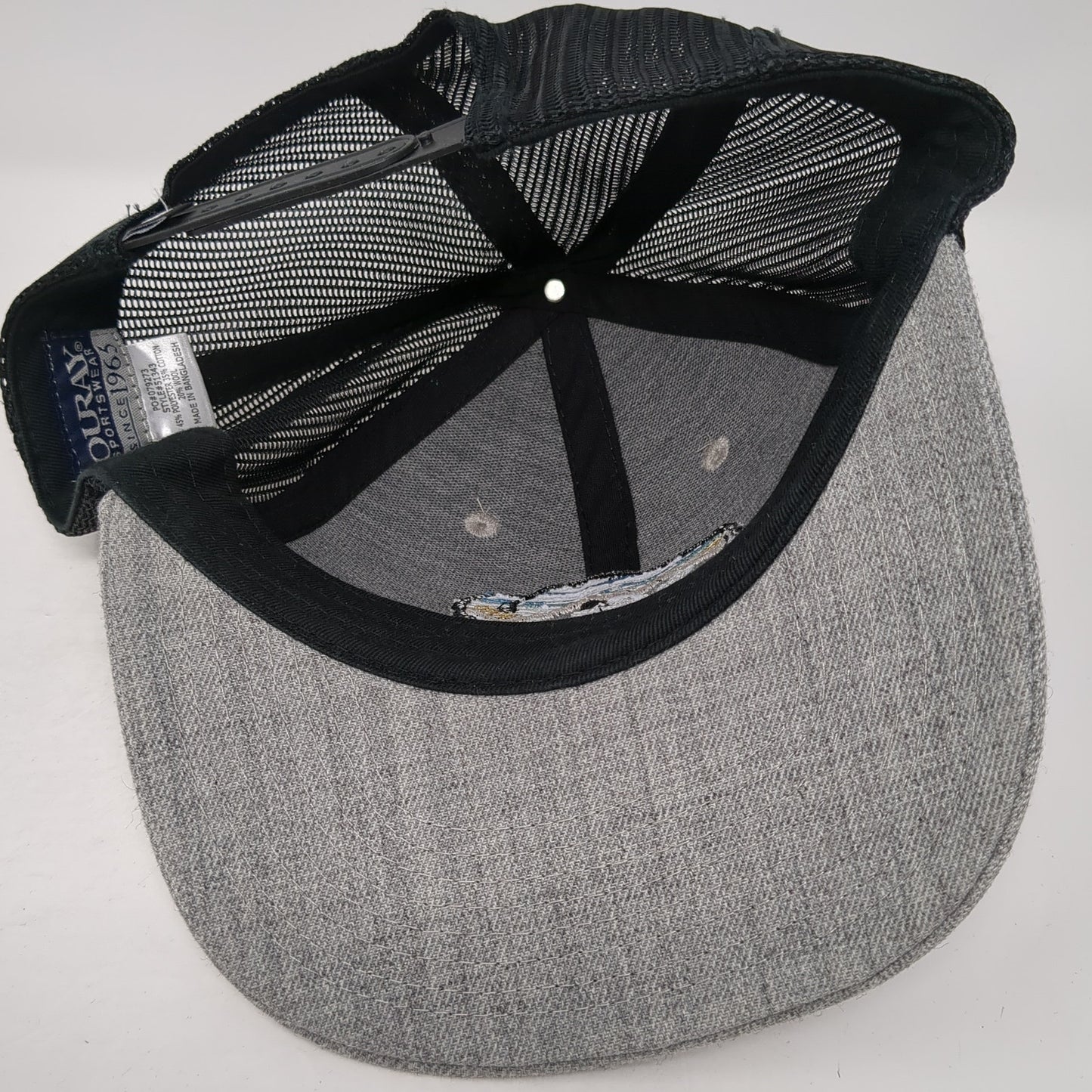 Yellowstone Snapback Mesh Back Trucker Hat Gray One Size Ouray Outdoor
