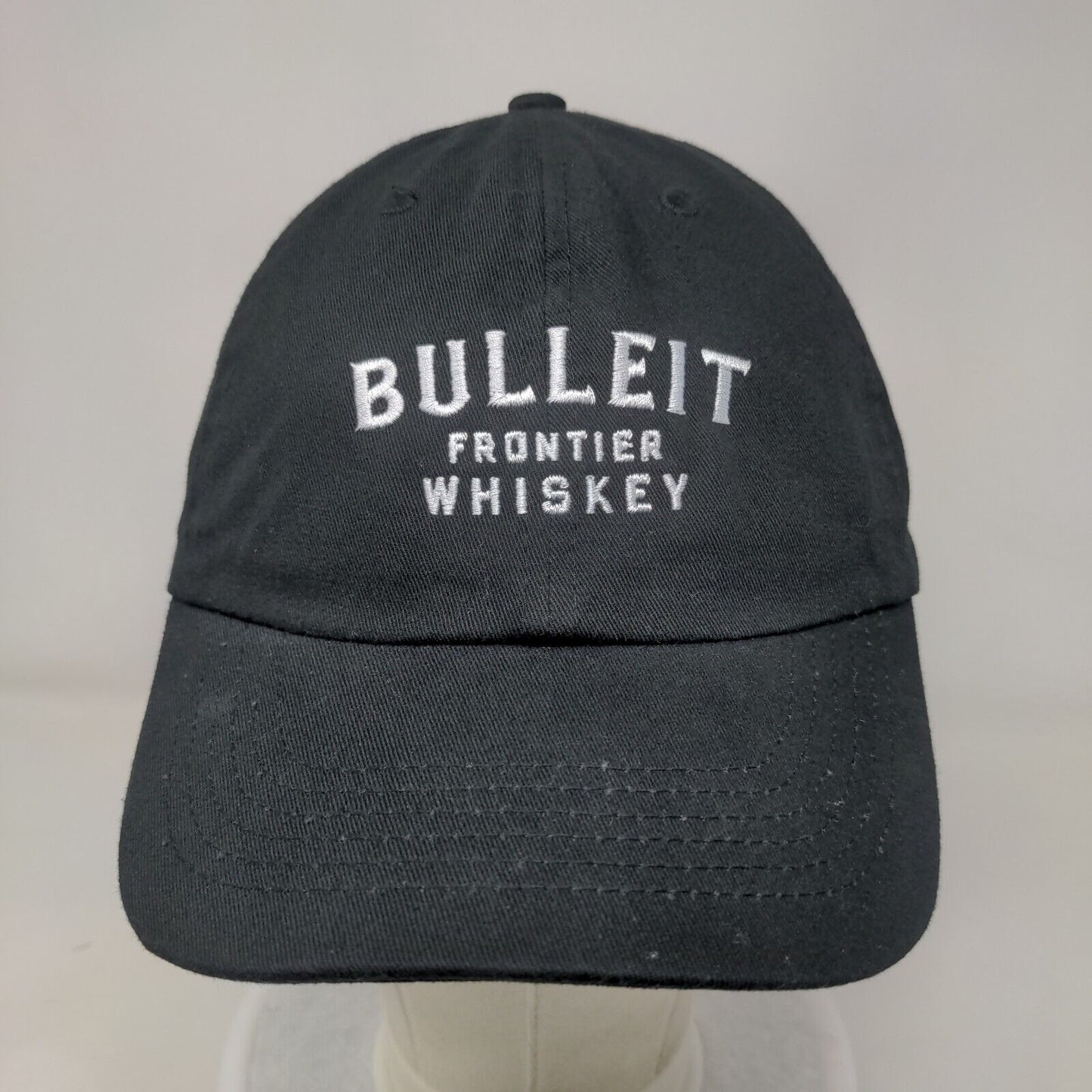 Bulleit Frontier Whiskey Slideback Hat Black One Size Embroidered