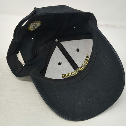 Waffle House Baseball Cap Black One Size Strapback Embroidered WH Logo Patch Hat