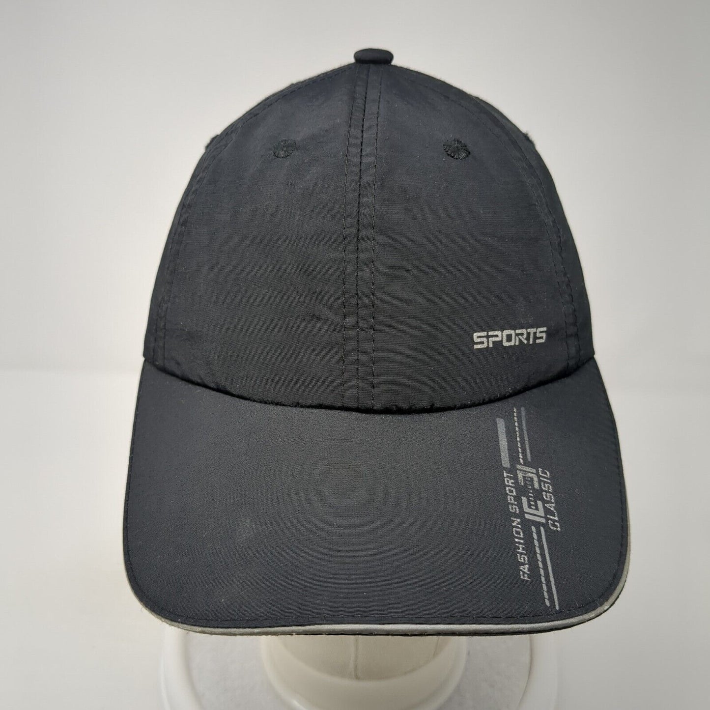 Sports Fashion Sport Classic Slideback Baseball Cap Black OS Adjustable 6 Panel