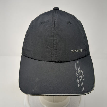 Sports Fashion Sport Classic Slideback Baseball Cap Black OS Adjustable 6 Panel