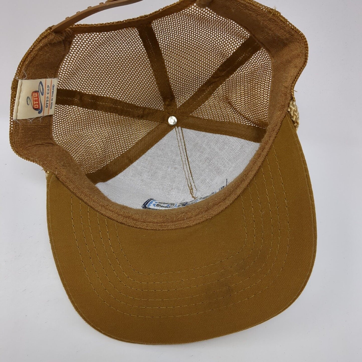 PS Producers Supply Co-Op Snapback Trucker Hat Brown OS Adjustable Rope Otto