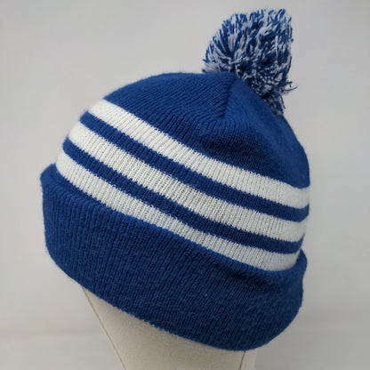 BDa Men's Knit Beanie Hat Cap NFL Indianapolis Colts Logo Blue White