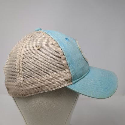 Comfort Colors Trucker Hat Blue One Size Crossed Lacrosse Sticks Snapback Mesh