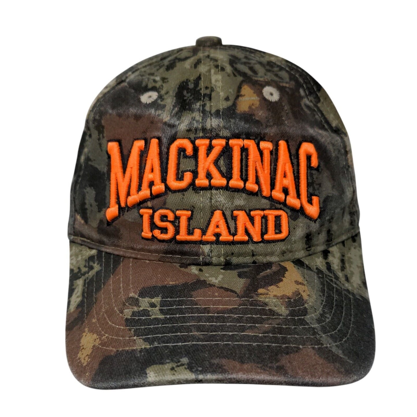 Mackinac Island Child Strapback Hat Camouflage One Size Embroidered JHats
