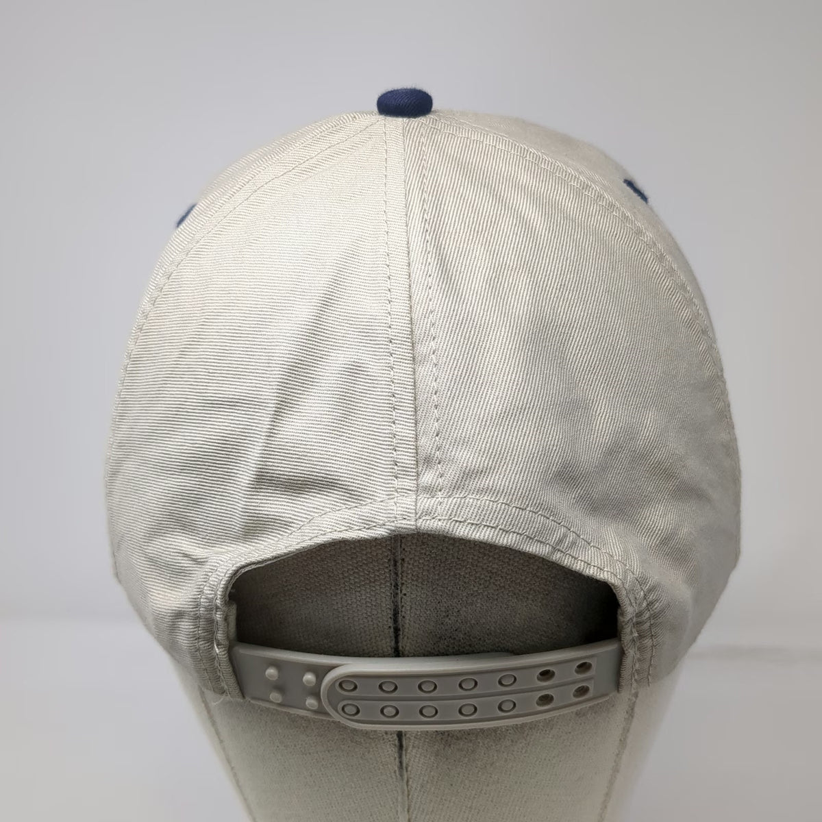 Mohr's GAF Weather Stopper Master Distributor Hat Beige Blue One Size Snapback