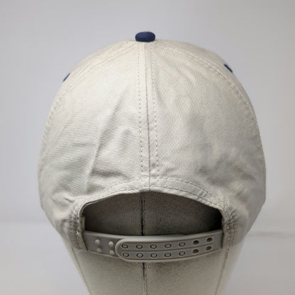 Mohr's GAF Weather Stopper Master Distributor Hat Beige Blue One Size Snapback