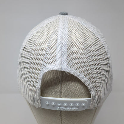 Lane Frost Feather Snapback Trucker Hat Gray One Size Mesh Back 6 Panel