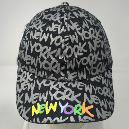 Robin Ruth New York Baseball Cap Black Gray One Size Allover Print City Hat