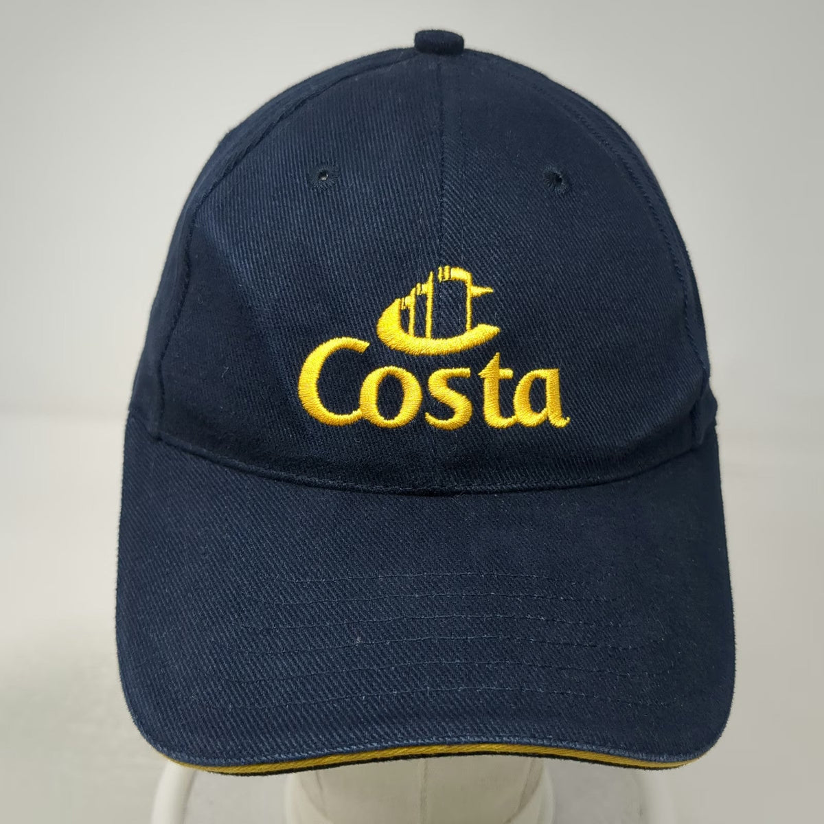 ProSport Costa Cruises Baseball Cap Blue Yellow One Size Embroidered Logo Hat