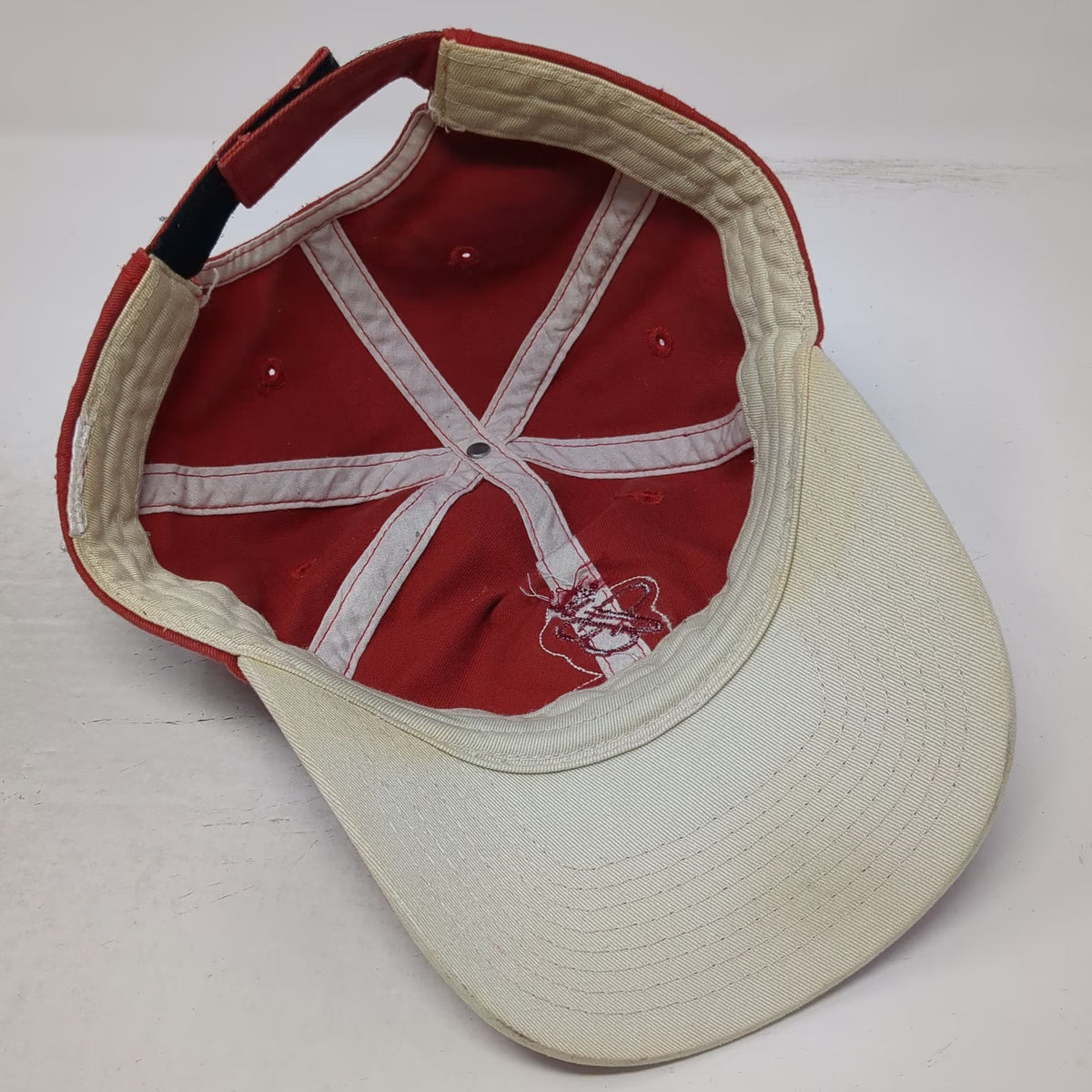 Budweiser Baseball Cap Red One Size Strapback Embroidered King of Beers Hat