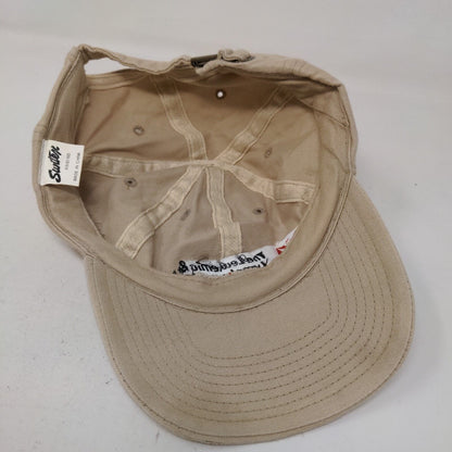 Leukemia Lymphoma Society Men's Slideback Hat Tan OSFA Embroidered Logo Cancer