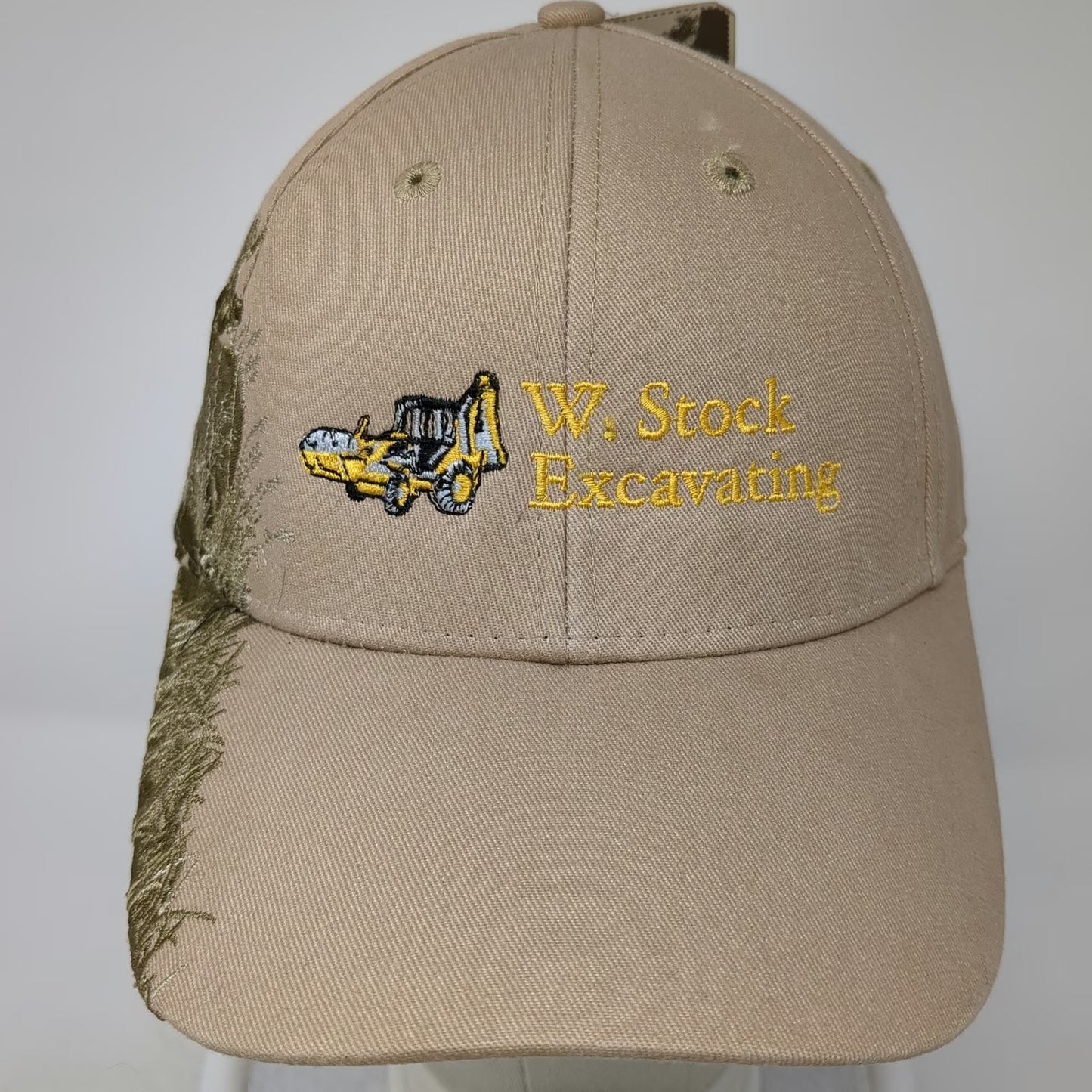 DRI DUCK Baseball Cap Beige One Size W Stock Excavating Elk Wildlife Hat