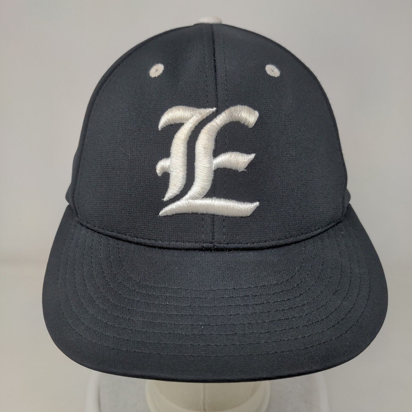 Richardson Fitted Hat Black XS/S Embroidered Flexfit 6 Panel Vent Holes